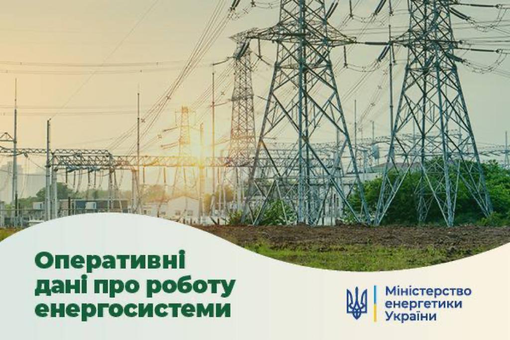 Ситуація в енергосистемі на 24 липня