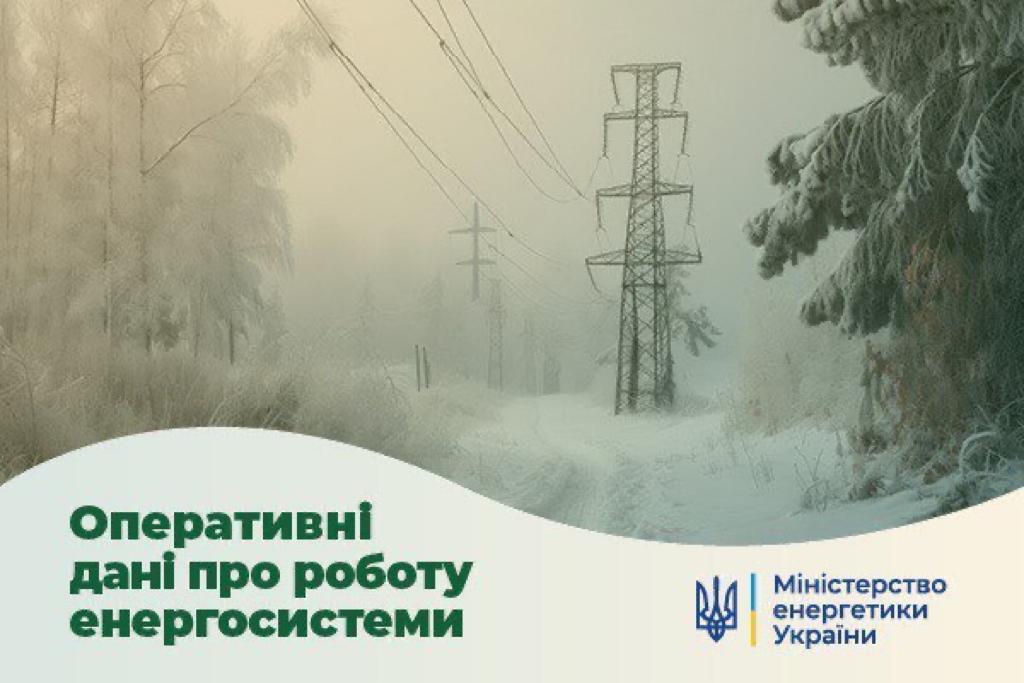 СИТУАЦІЯ В ЕНЕРГОСИСТЕМІ на 10 грудня