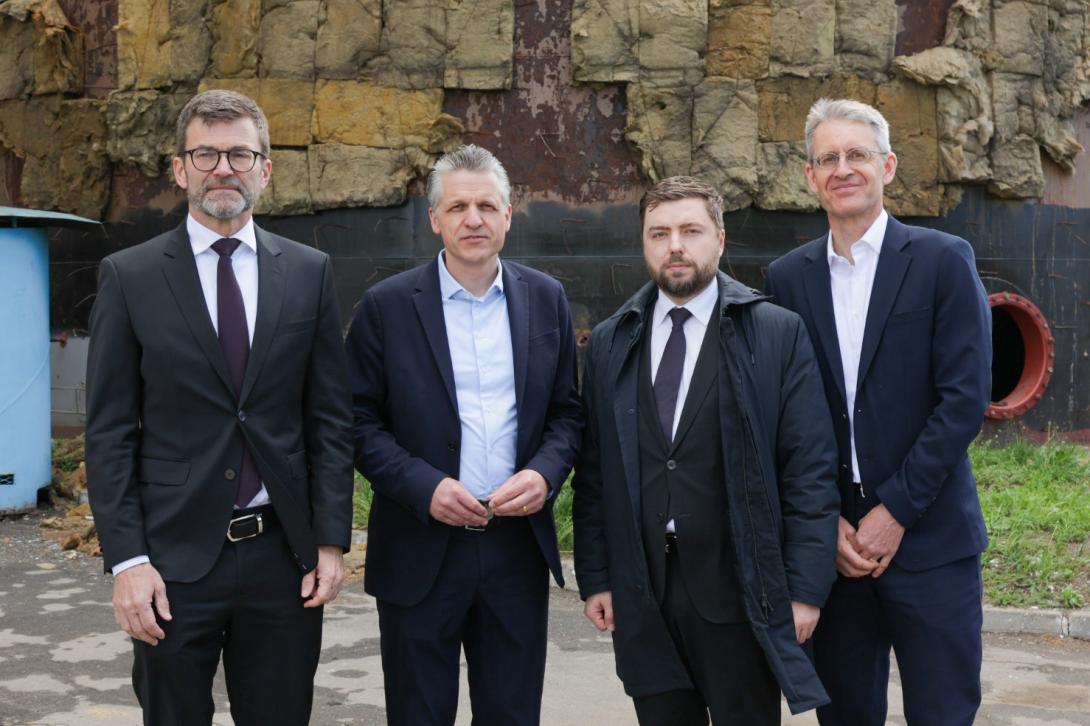 Анатолій Куцевол ознайомив німецьку делегацію з наслідками російських атак на одній зі столичних ТЕЦ